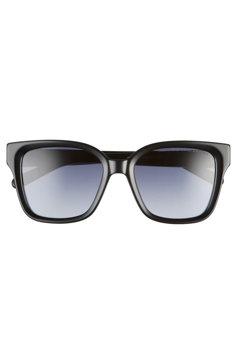 Marc Jacobs 53mm Square Sunglasses, Alternate, color, Black/ Dark Grey