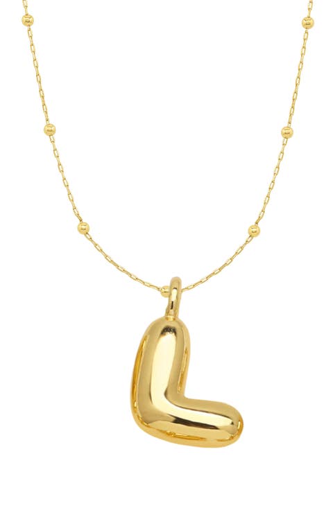 Bubble Initial Necklace