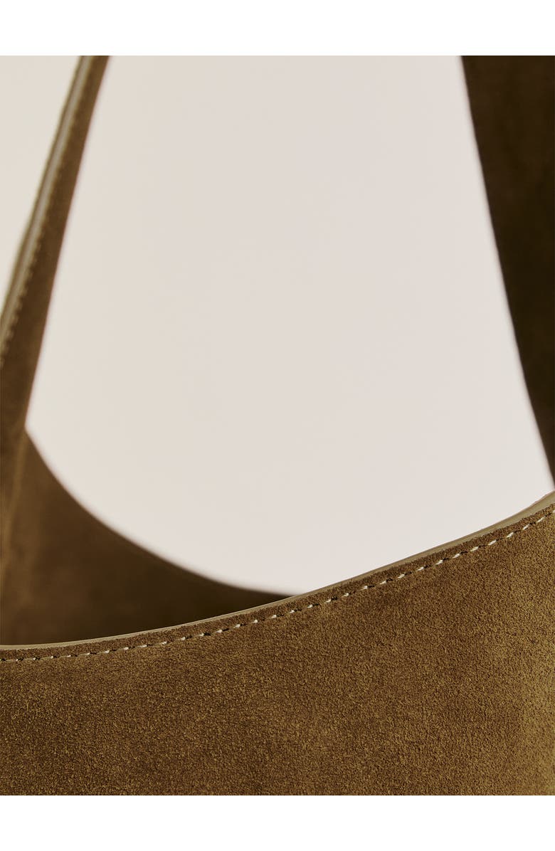 Reformation Medium Silvana Bucket Bag, Alternate, color, Bog