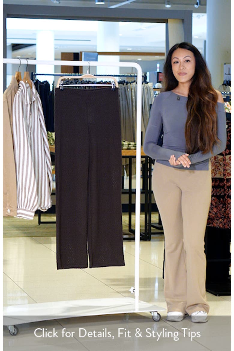 Nati Textured Straight Leg Pants video