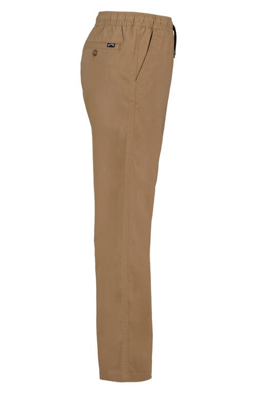 Billabong Larry Twill Drawstring Pants In Brown