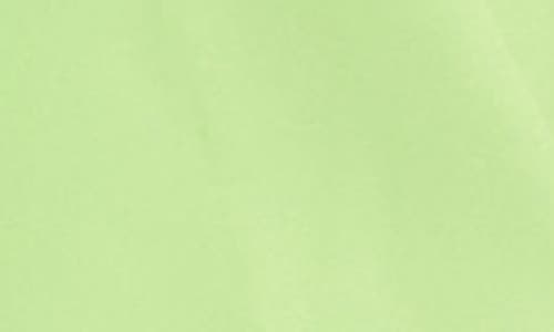 Jewel Badgley Mischka Front Twist Asymmetric Halter Dress In Bright Lime
