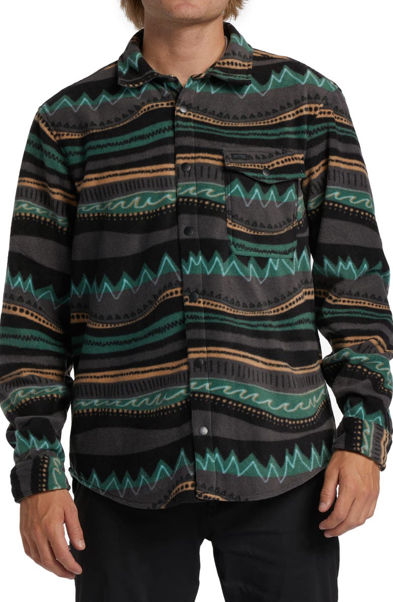 Billabong Furnace Flannel Button-Up Shirt, Main, color, Multi