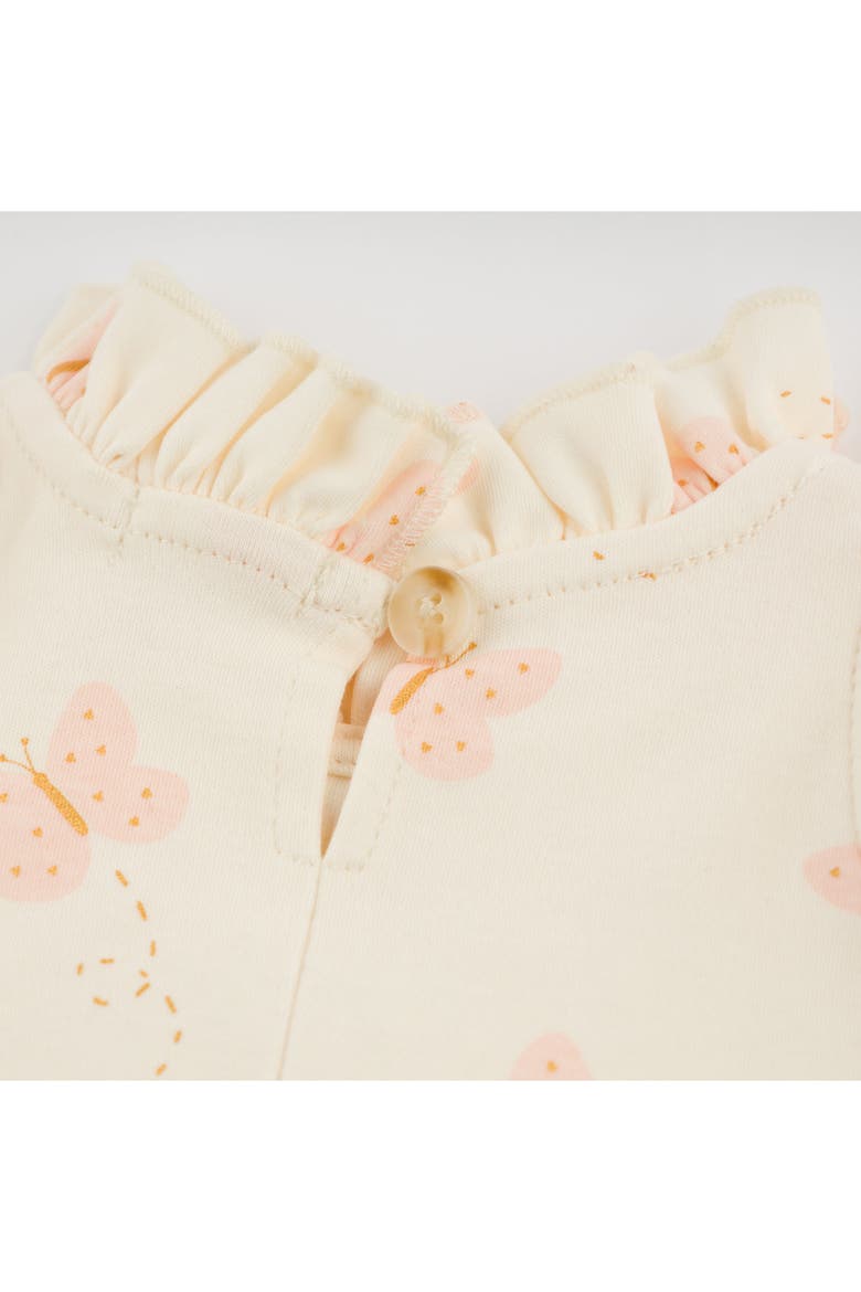 Mini Butterflies Pink Lola Top Jamie Short Set, Alternate, color, Milk