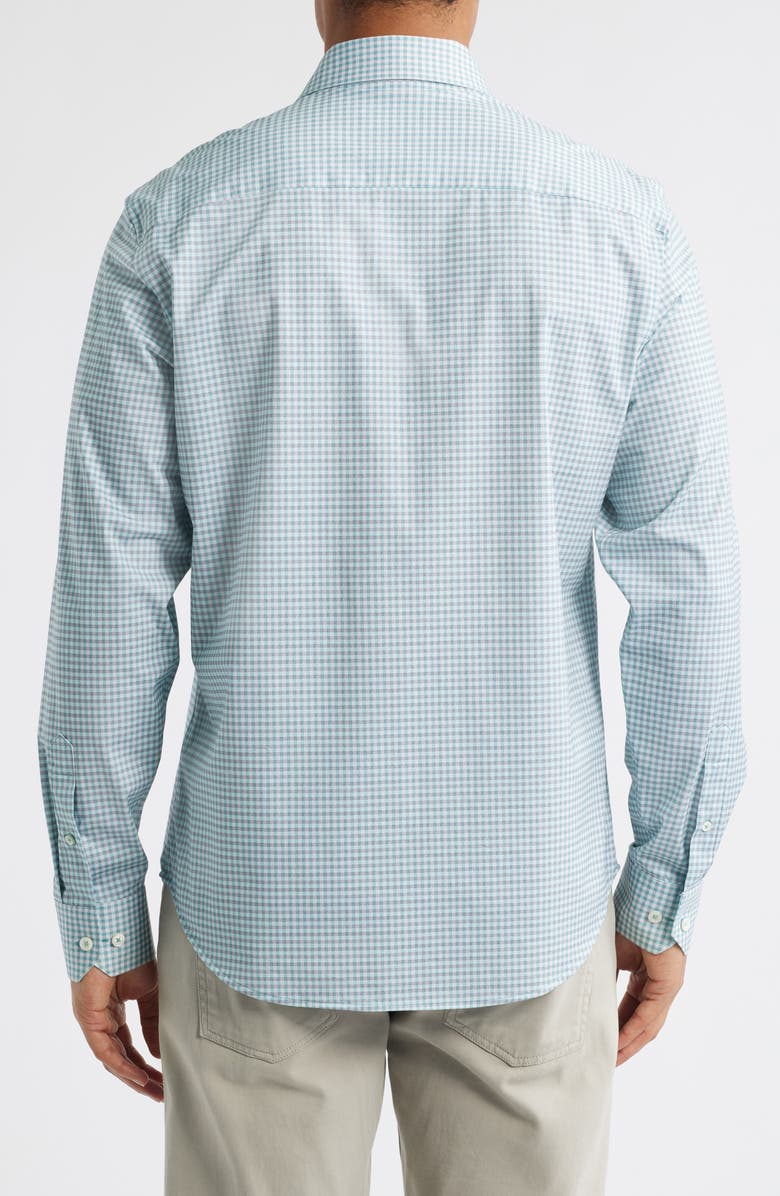 Bugatchi James OoohCotton<sup
®</sup
Gingham Button-Up Shirt, Alternate, color, Menthol
