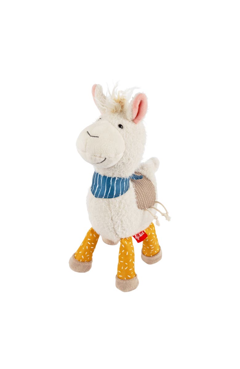 sigikid Patchwork Llama Plush Toy, Main, color, Multicolored