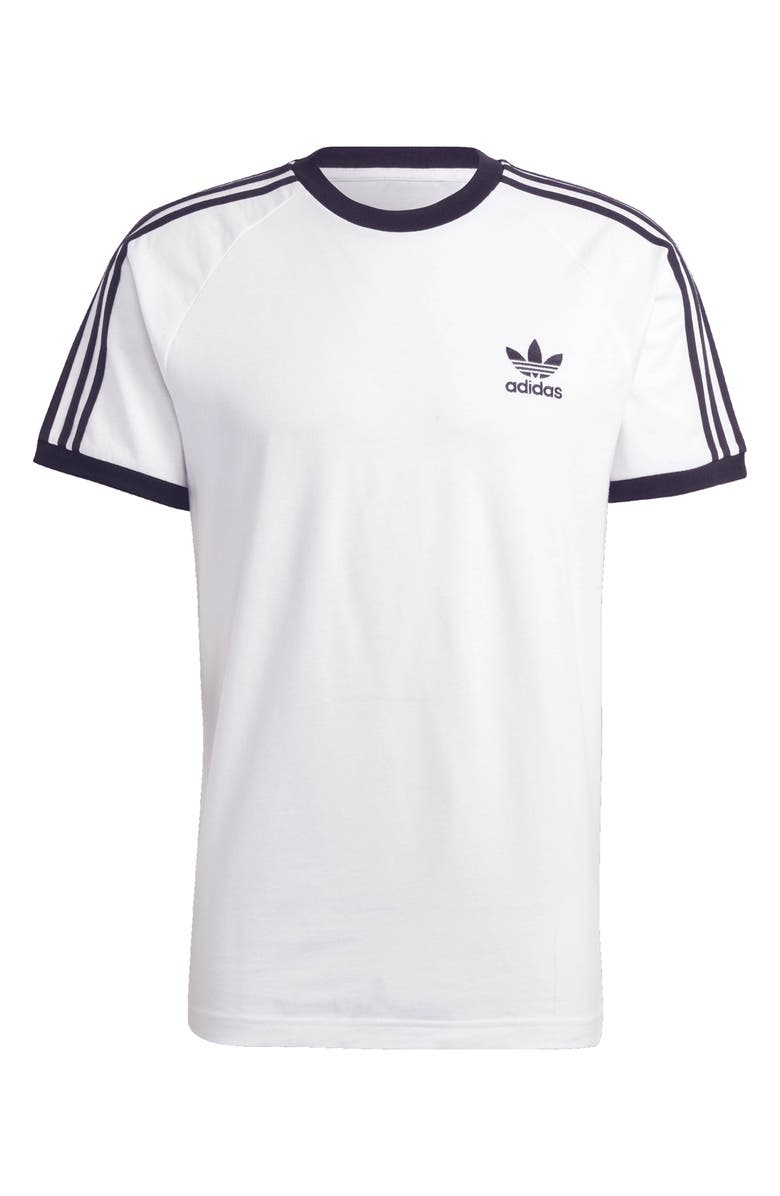 adidas Adicolor 3-Stripes T-Shirt, Alternate, color, White