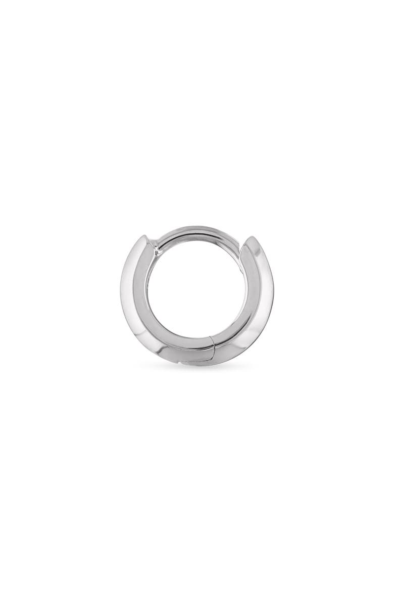 Vertex Single Hoop Earring, Alternate, color, WHITE GOLD