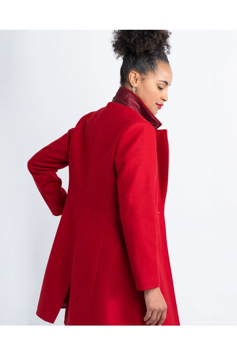 The Camden Coat, Alternate, color, Carmine Red