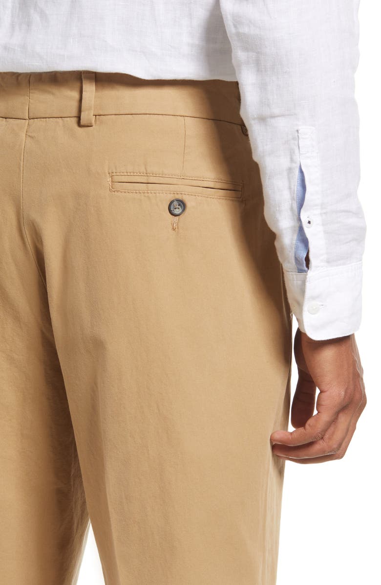Berle Charleston Washed Poplin Chino Pants, Alternate, color, Tan