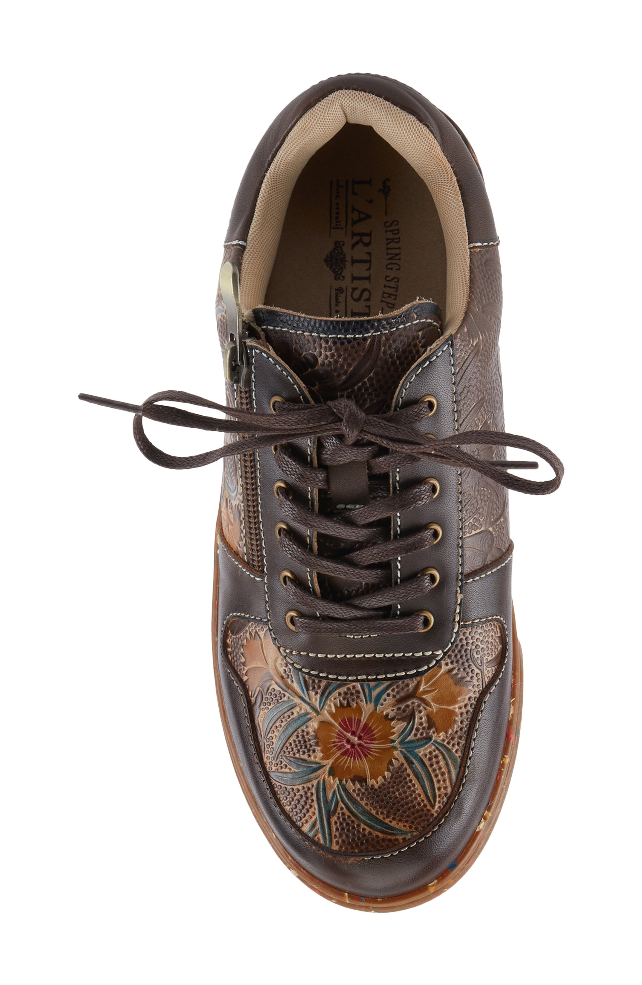 L'Artiste by Spring Step Sincerity Sneaker, Alternate, color, Brown Multi