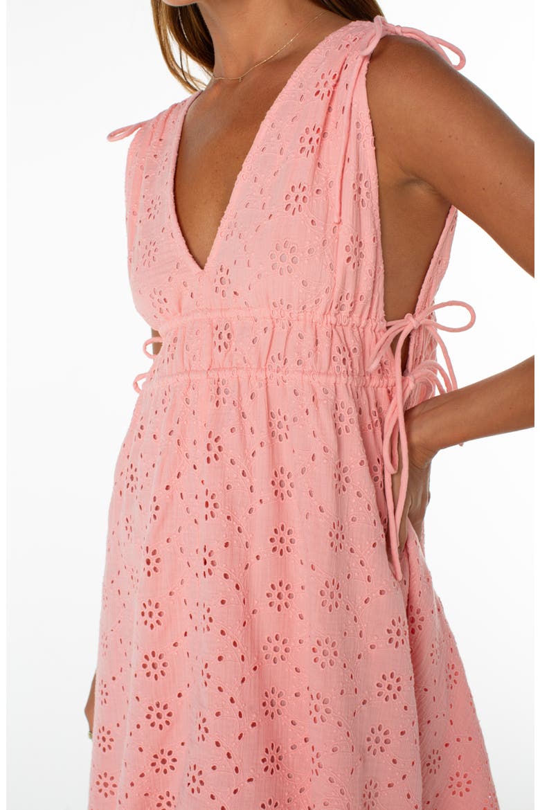 Bay Breeze Eyelet Minidress, Alternate, color, MUREX SHL