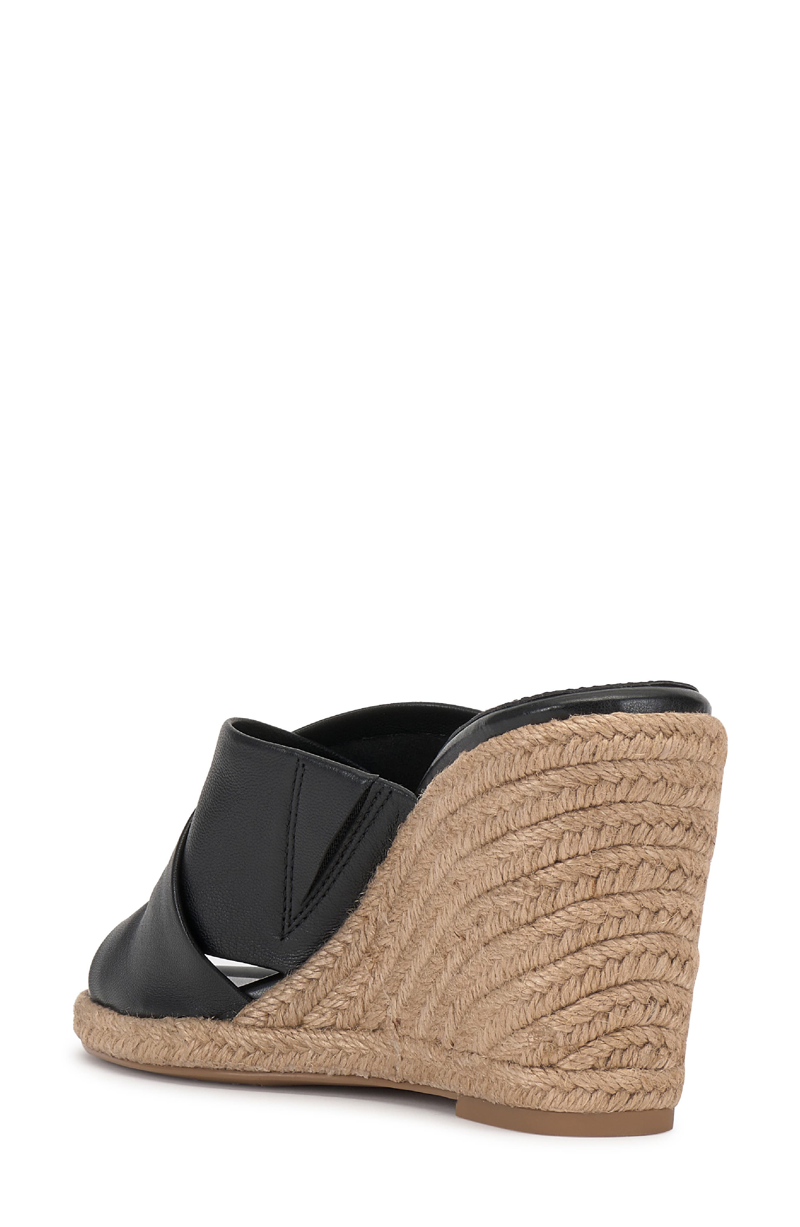 Vince Camuto Fisella Espadrille Wedge Sandal, Alternate, color, Black