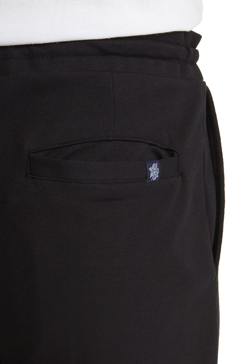 Stone Rose French Terry Flat Front Shorts, Alternate, color,