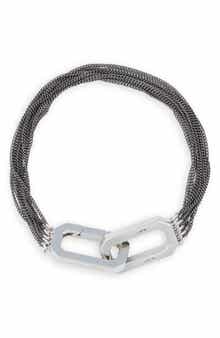 Multi Chain Carabiner Bracelet