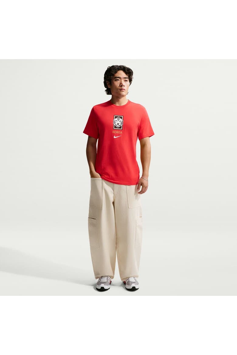 Men's Nike Red South Korea National Team Crest T-Shirt, Main, color, Red