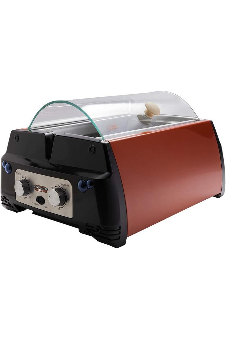 Indoor Smokeless Rotisserie Grill, Main, color, Red