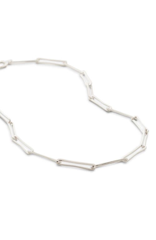 Monica Vinader Alta Long Link Necklace In Metallic