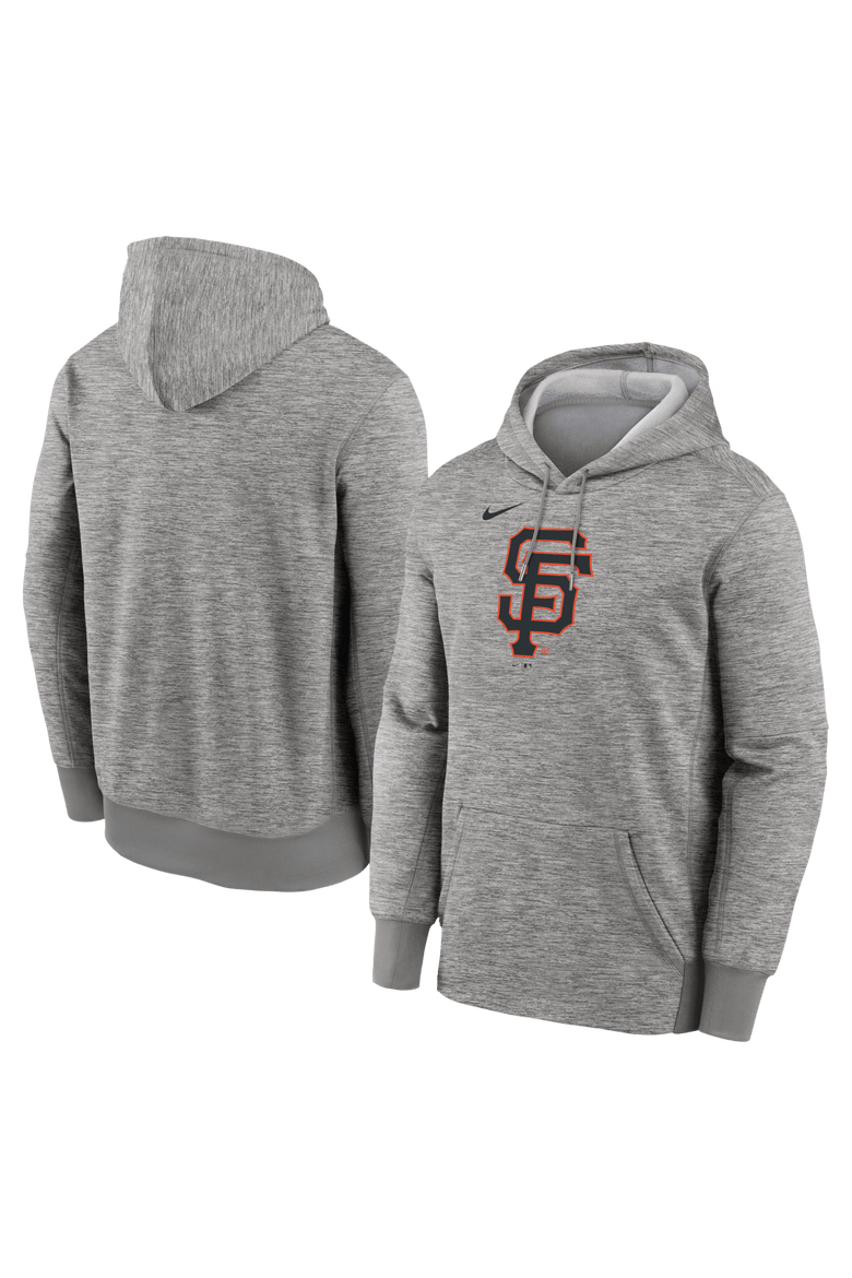 Men's Nike Heather Gray San Francisco Giants Primary Logo Therma Hoodie, Main, color, Heather Gray