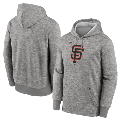 Men's Nike Heather Gray San Francisco Giants Primary Logo Therma Hoodie