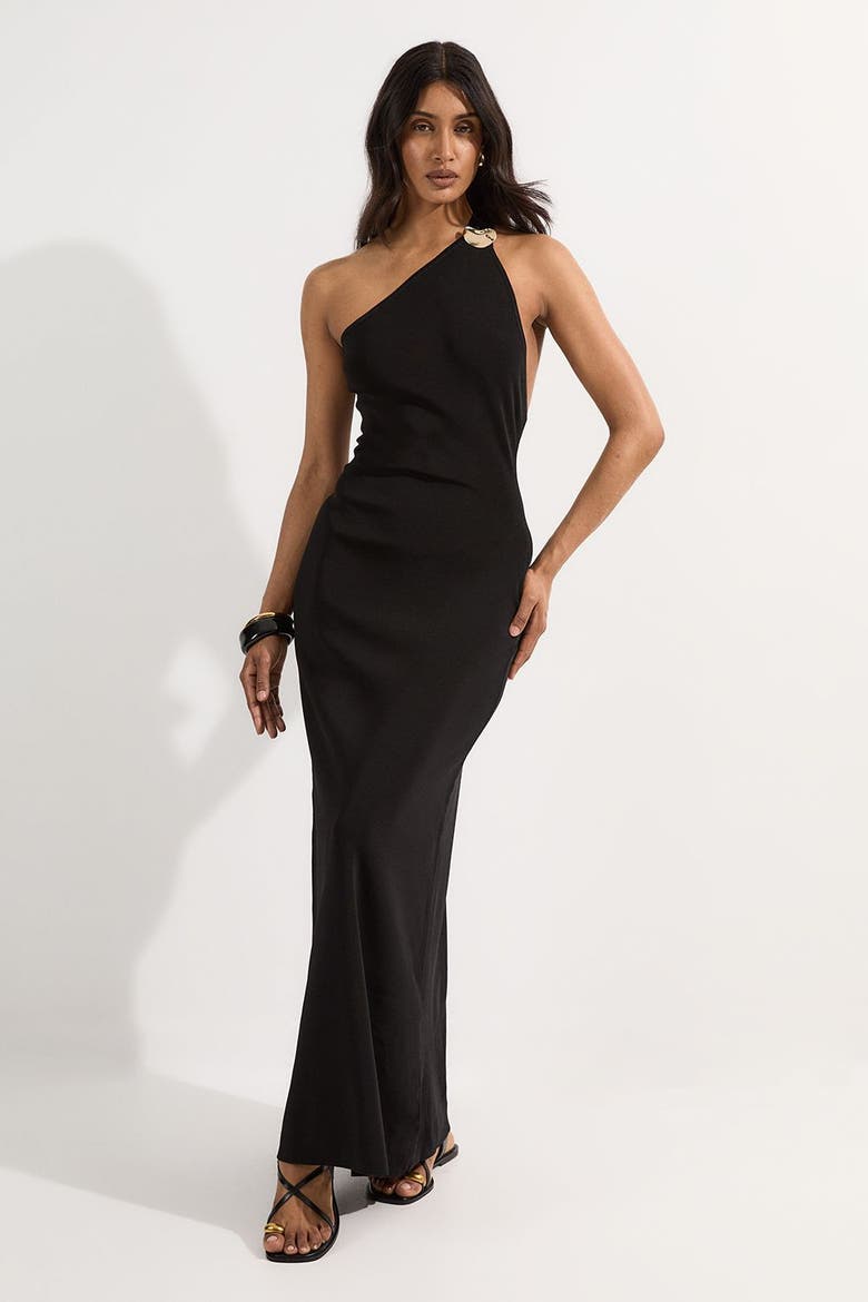 Backless Knit Dress, Main, color, Black