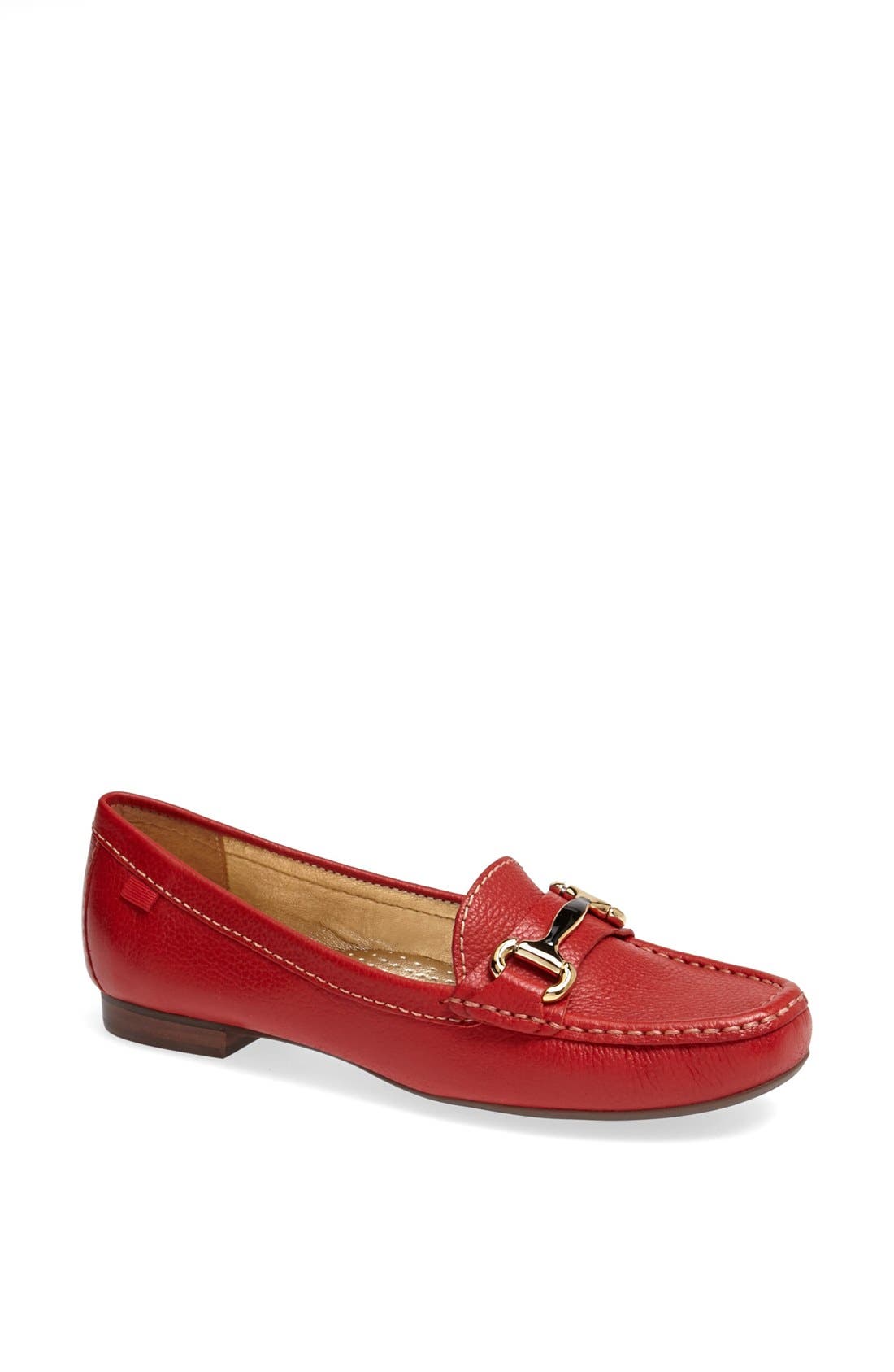 Grand Street Loafer, Main, color, RED LEATHER