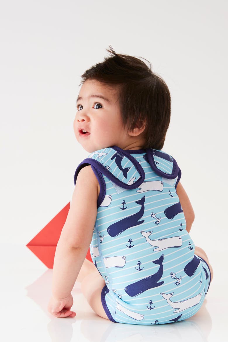 Baby Wrap Neoprene Wetsuit, Alternate, color, Vintage Moby