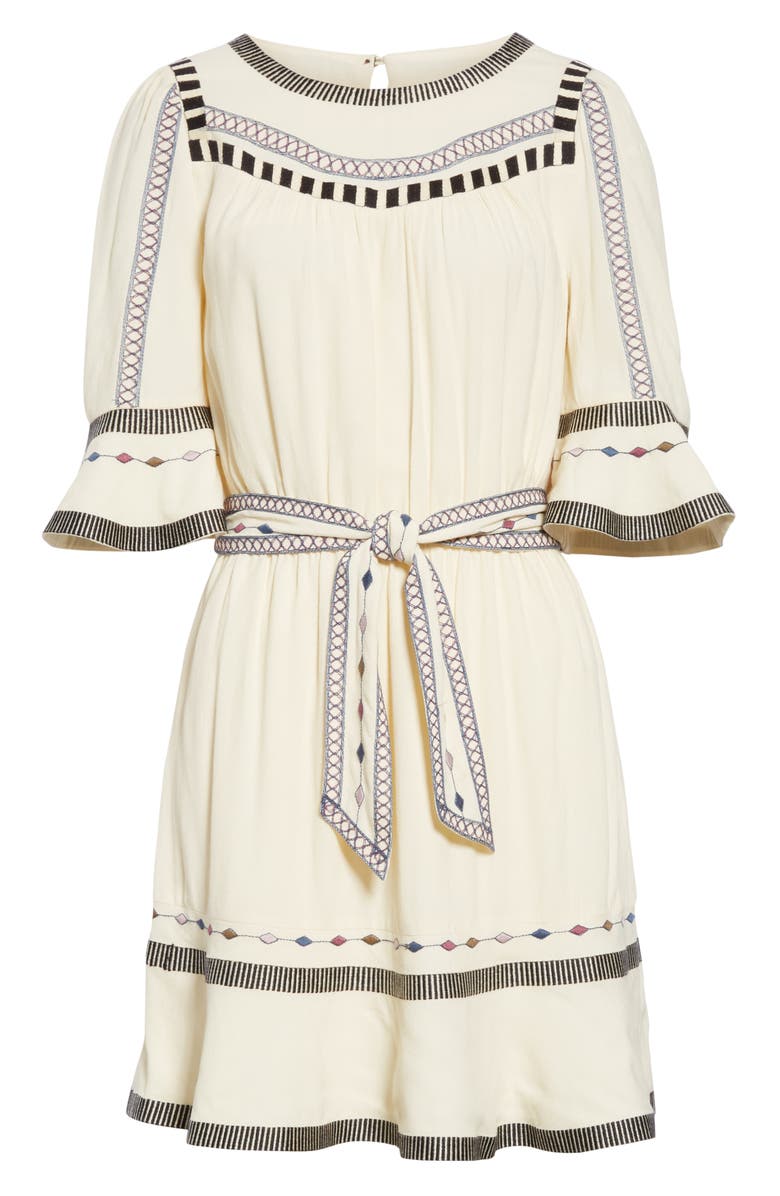 ba&sh Plaza Embroidered Dress, Alternate, color, 