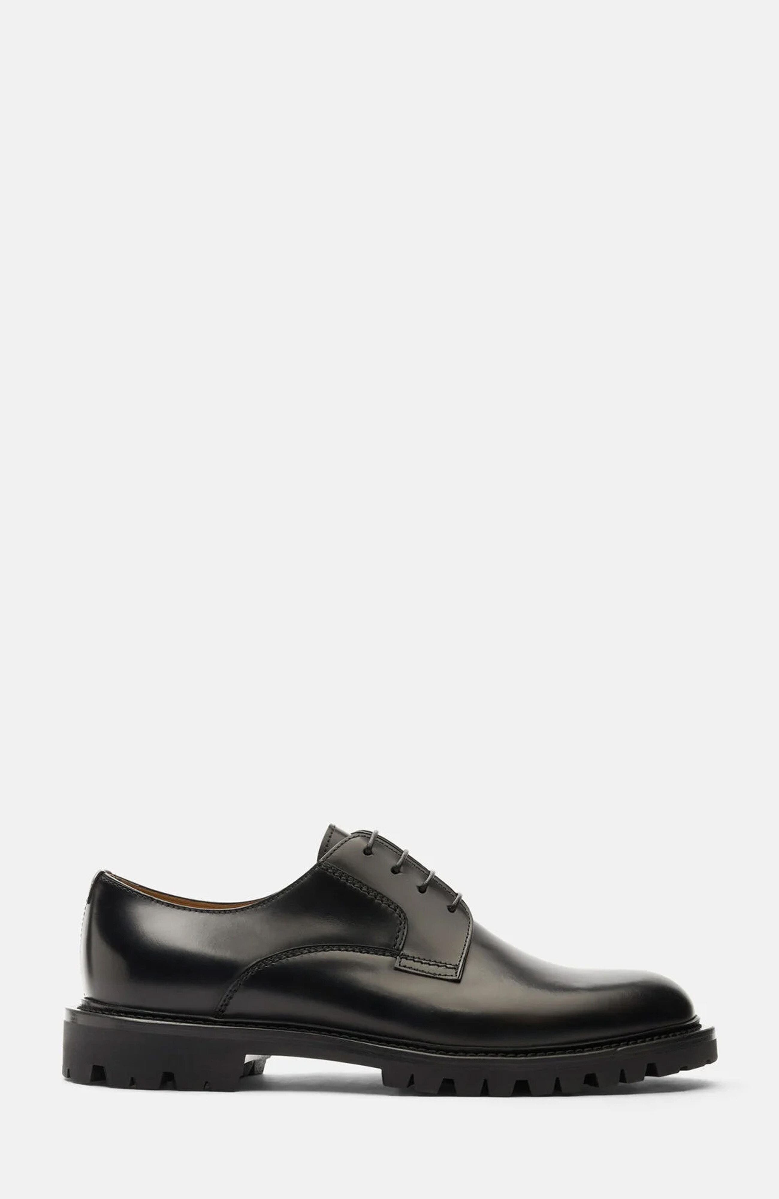 Wooster III Derbies, Main, color, Black - Brushed Calf