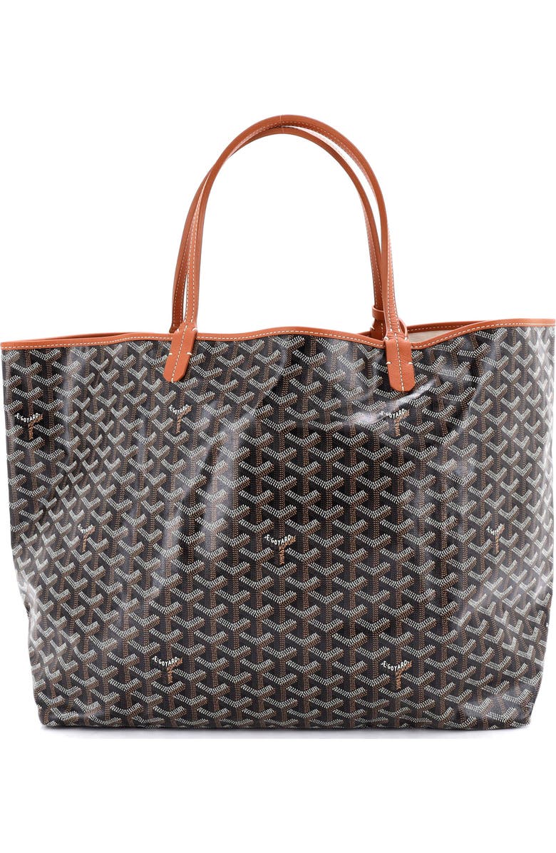 Pre-Owned Goyard Saint Louis Tote Coated Canvas PM, Main, color, Brown