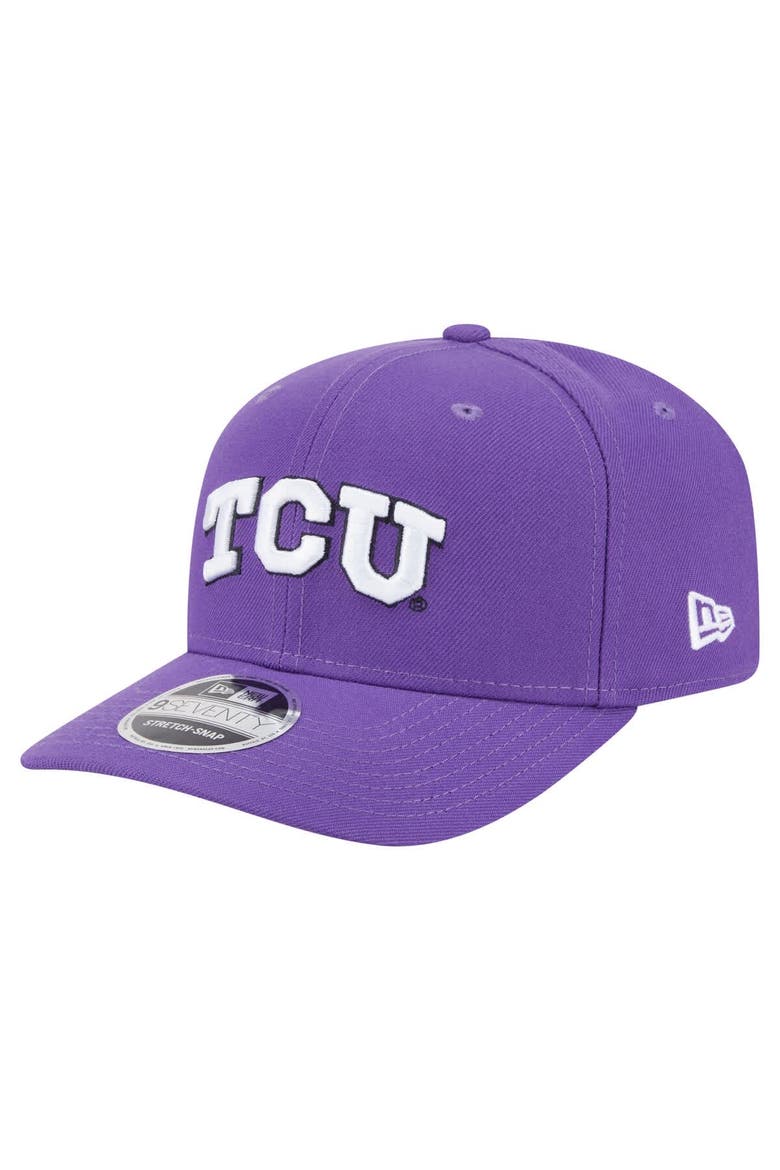 Men's New Era  Purple TCU Horned Frogs Team Collective 9SEVENTY Stretch-Snap Adjustable Hat, Main, color, Purple