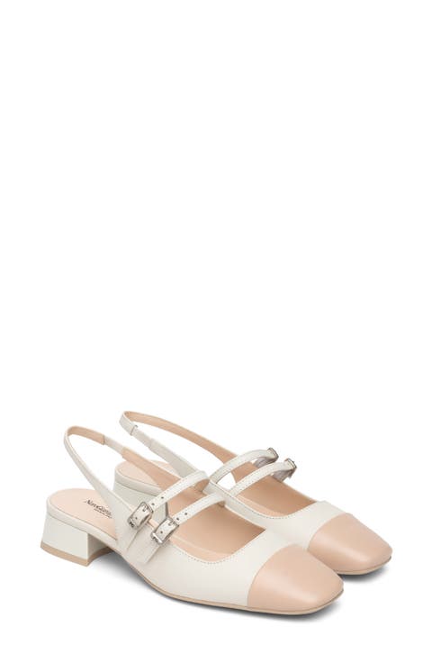 Slingback Cap Toe Pump (Women)