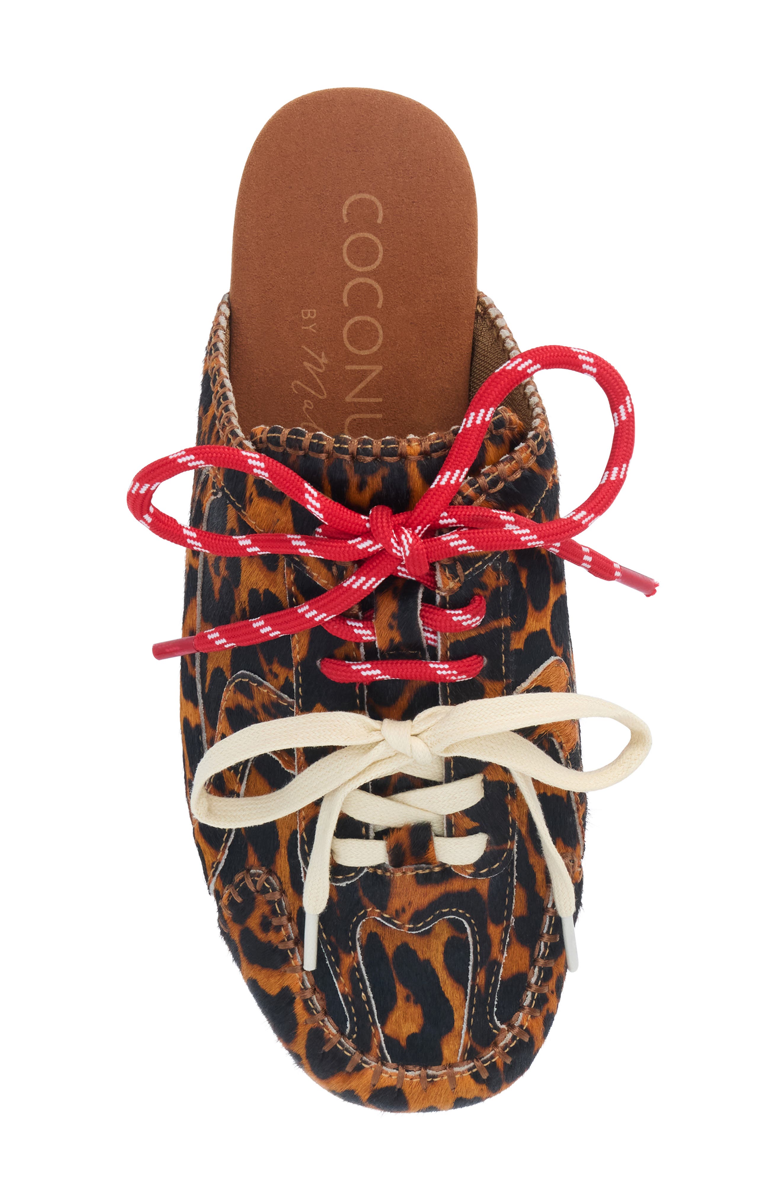 Devyn Lace-Up Mule, Alternate, color, LEOPARD COWHAIR