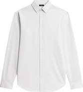Theory Sylvain ND Structure Knit Button-Up Shirt