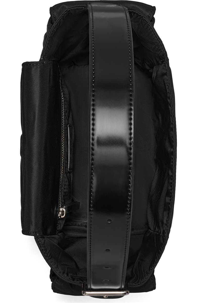 Tory Burch Virginia Pocket Nylon Shoulder Bag, Alternate, color, Black