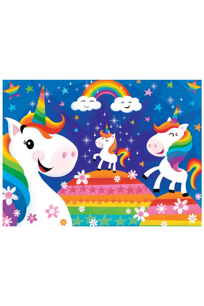 Rainbow Unicorns 24 Piece Jigsaw Puzzle, Alternate, color, Multicolor