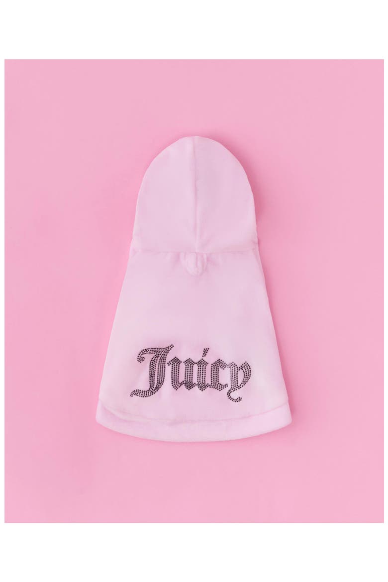 Velour Dog Tracksuit, Alternate, color, PINK