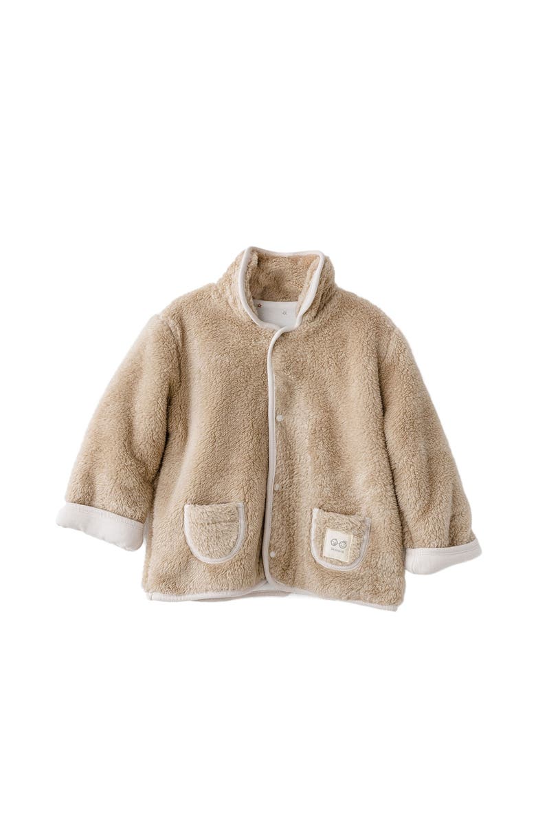 Andy Wawa Teddy Trail Snap Jacket, Main, color, Beige
