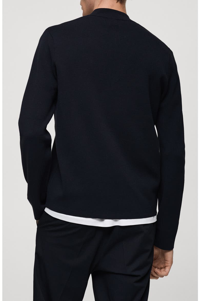 Quarter Zip Sweater, Alternate, color, DARK NAVY