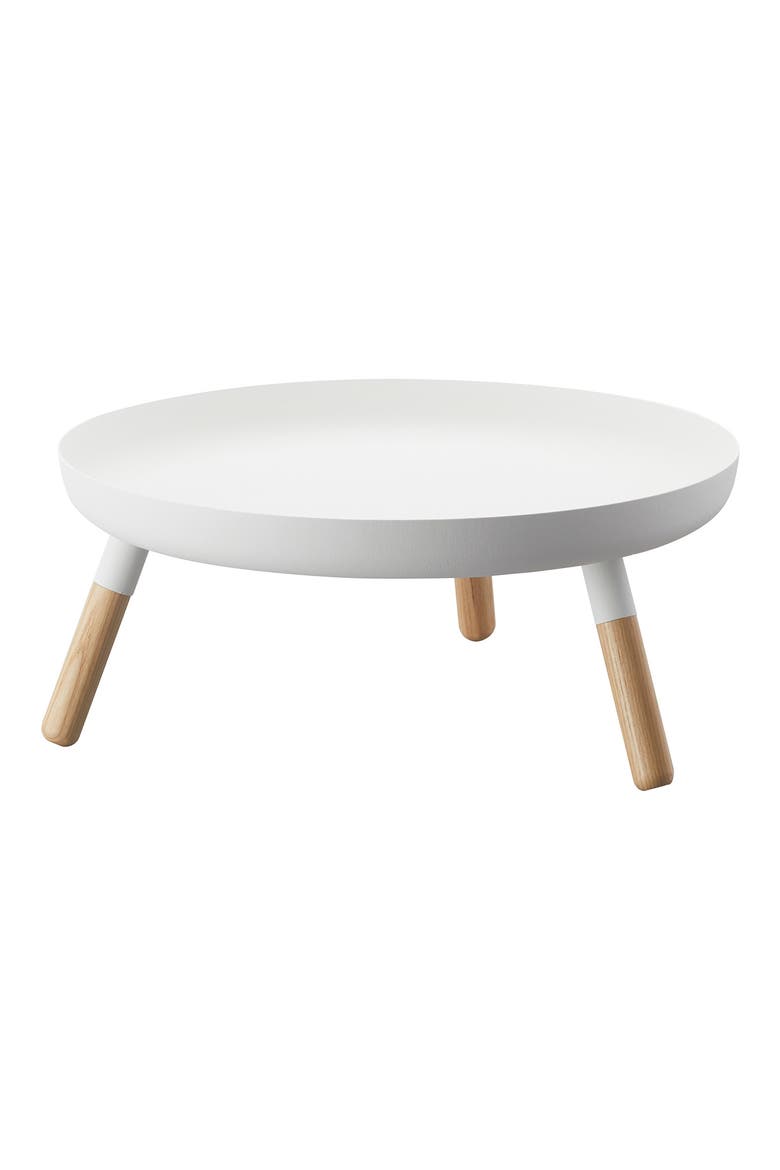 Three-Leg Tray Table, Main, color, WHITE