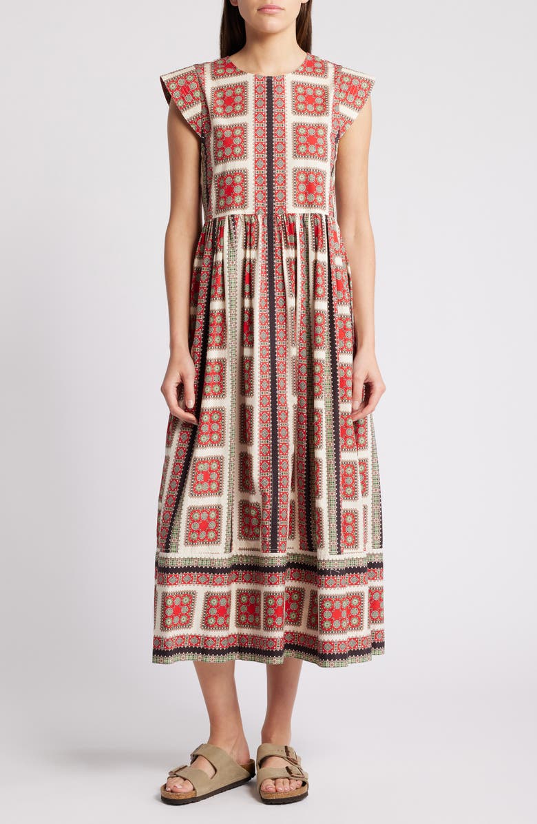 THE GREAT. The Tulsa Print Maxi Dress, Main, color, 