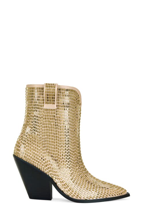 Azalea Wang Laetitia Crystal Bootie In Multi
