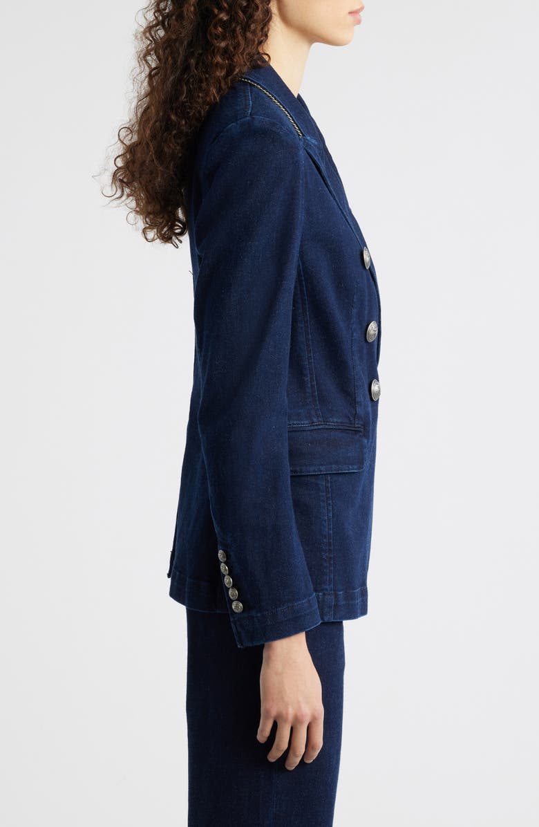KOBI HALPERIN Cera Double Breasted Denim Jacket, Alternate, color, Indigo