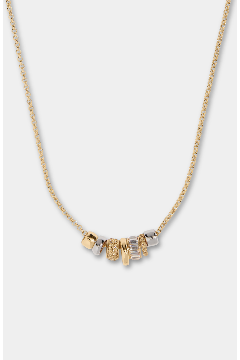 Multi Rondelle Necklace, Main, color, Gold
