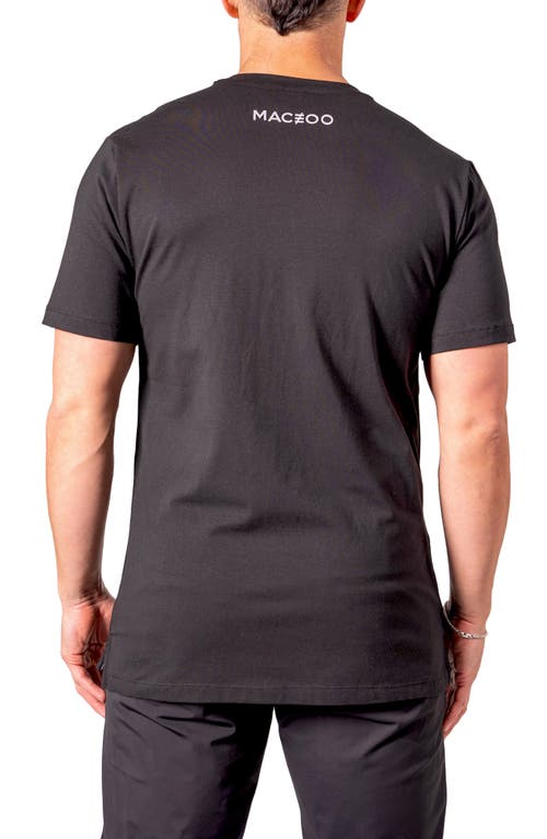 Maceoo Pixel Skull Graphic T-shirt In Gray