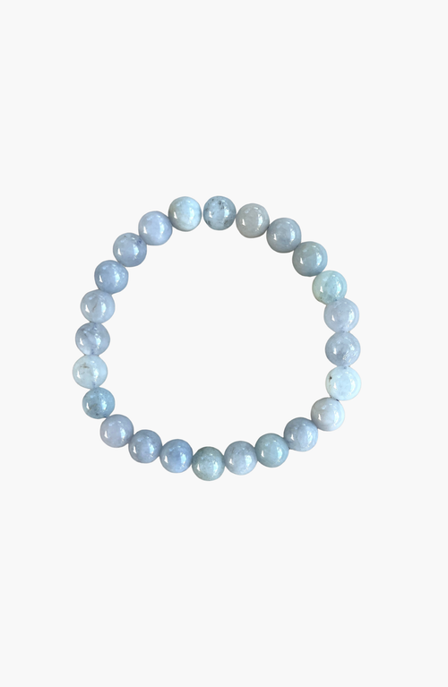 Humanist Beauty Crystal Healing Beaded Bracelet in Aquamarine  product