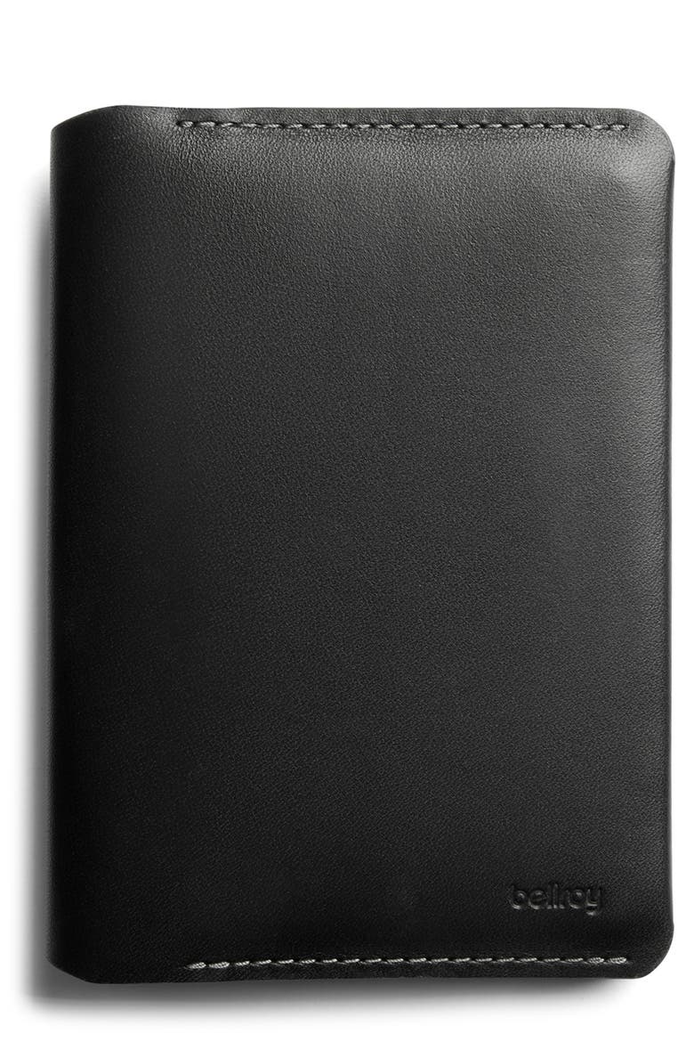 RFID Passport Cover Travel Wallet, Main, color, BLACK