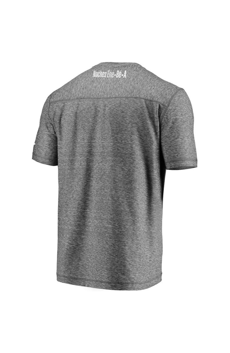 FANATICS Men's Fanatics Branded Heather Gray LA Clippers Noches Ene-Be-A Clutch Shooting T-Shirt, Alternate, color,