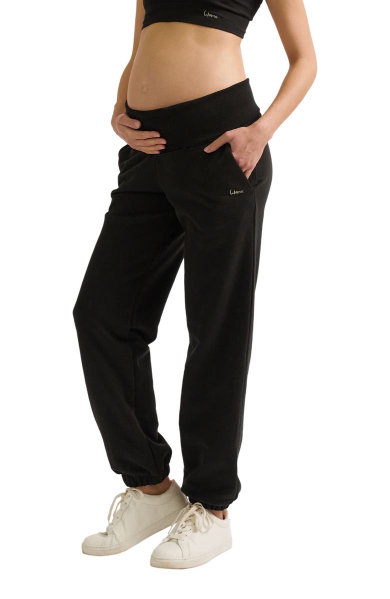 Cache Coeur Woma Maternity Joggers, Main, color, Black