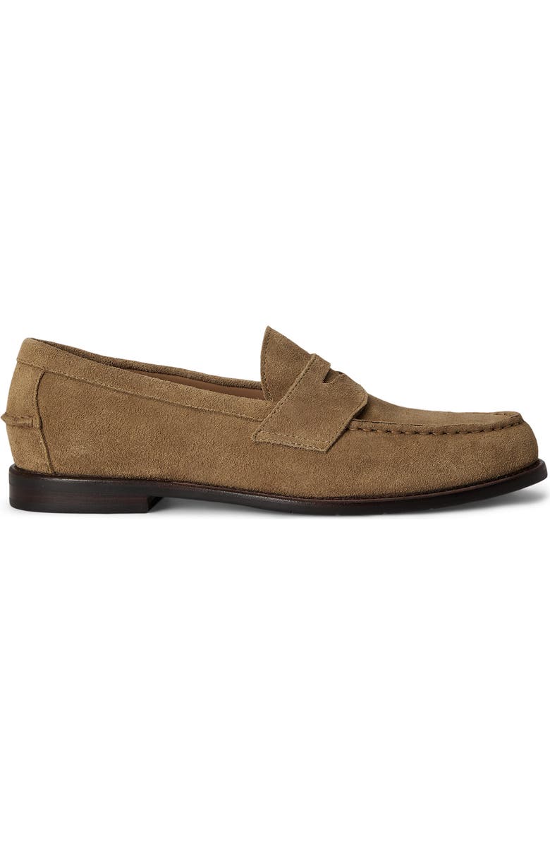 Ralph Lauren Alston Suede Penny Loafer, Alternate, color, Desert Tan